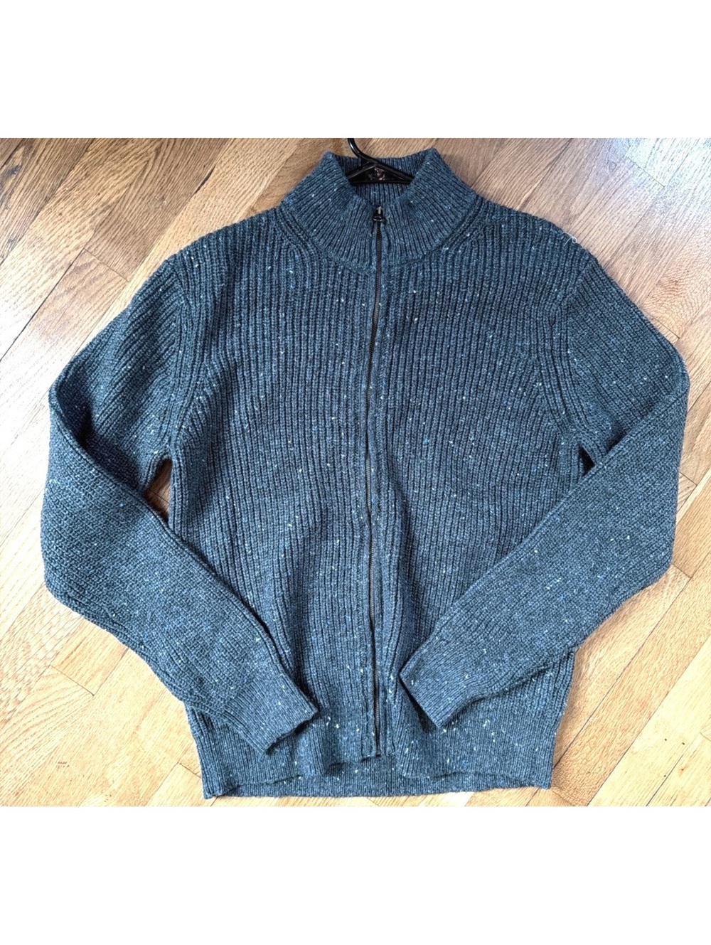 Small - Men - Marine Layer Gray Speckled Knit Sweater
